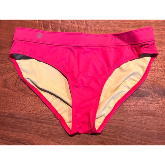 Athleta Other - ATHLETA Pink Medium Bikini Swimsuit Bottom Lined Women's